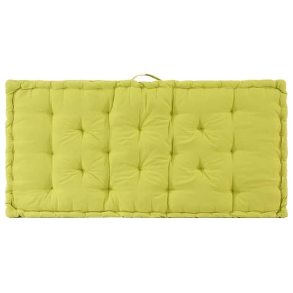 vidaXL hynde til pallesofa 120x80x10 cm bomuld grøn