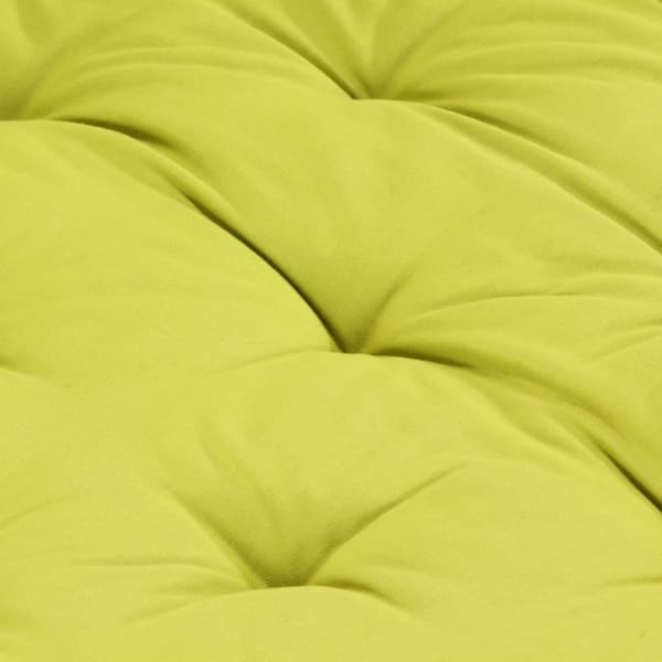 vidaXL hynde til pallesofa 120x80x10 cm bomuld grøn