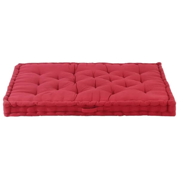 vidaXL hynde til pallesofa 120x80x10 cm bomuld bordeauxfarvet