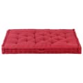 Miniatyrbillede 3 af 7: vidaXL hynde til pallesofa 120x80x10 cm bomuld bordeauxfarvet