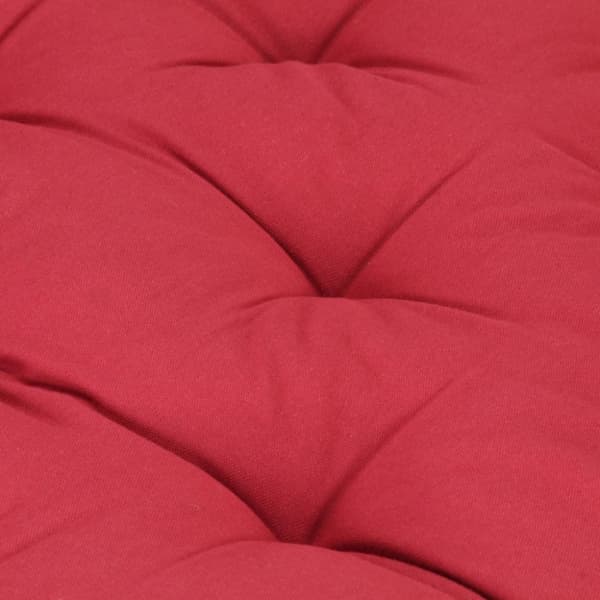 vidaXL hynde til pallesofa 120x80x10 cm bomuld bordeauxfarvet