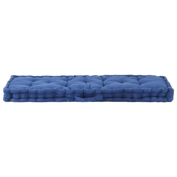 vidaXL hynder til pallesofa 2 stk. bomuld lyseblå