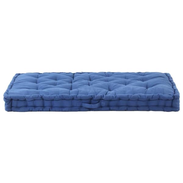vidaXL hynder til pallesofa 2 stk. bomuld lyseblå