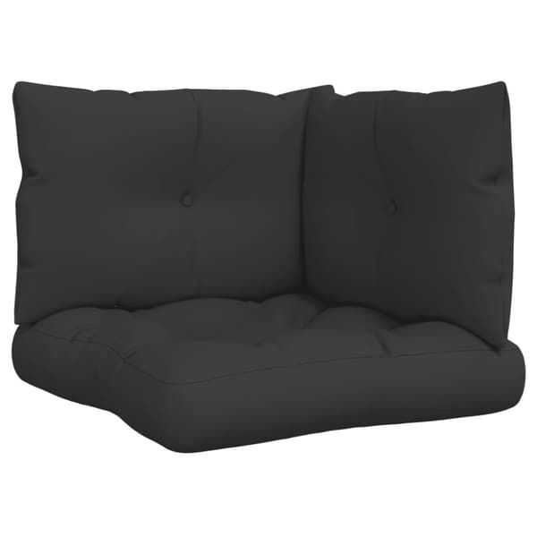 vidaXL Palldynor 3 st svart tyg