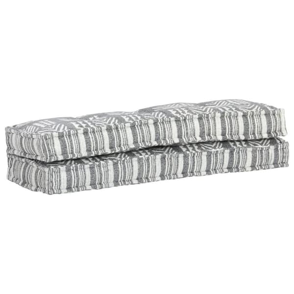 vidaXL hynde til pallesofa stof patchwork grå