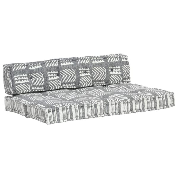 vidaXL hynde til pallesofa stof patchwork grå
