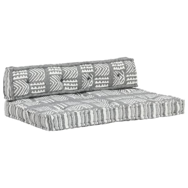 vidaXL hynde til pallesofa stof patchwork grå