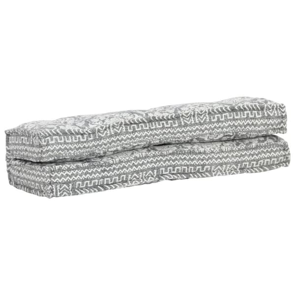 vidaXL hynde til pallesofa stof patchwork lysegrå