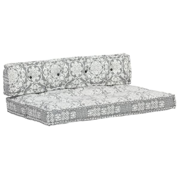 vidaXL hynde til pallesofa stof patchwork lysegrå