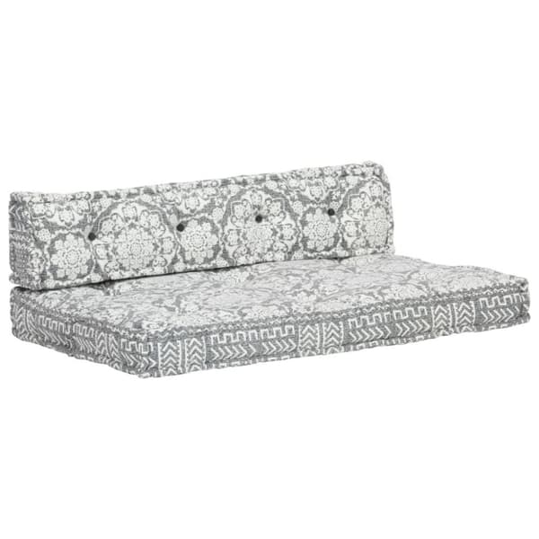 vidaXL hynde til pallesofa stof patchwork lysegrå