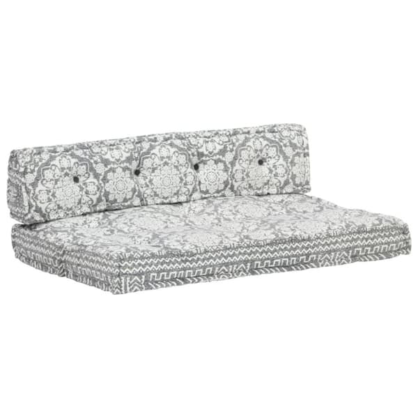 vidaXL hynde til pallesofa stof patchwork lysegrå