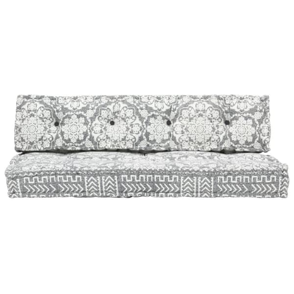 vidaXL hynde til pallesofa stof patchwork lysegrå