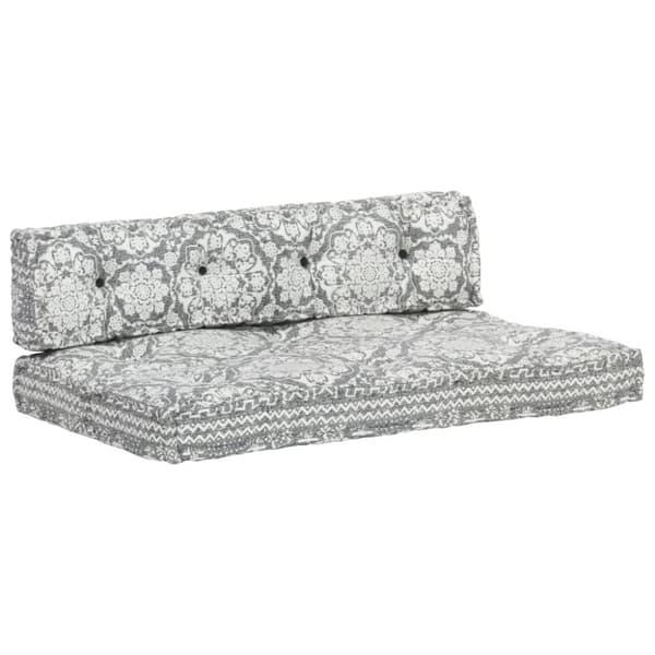 vidaXL hynde til pallesofa stof patchwork lysegrå