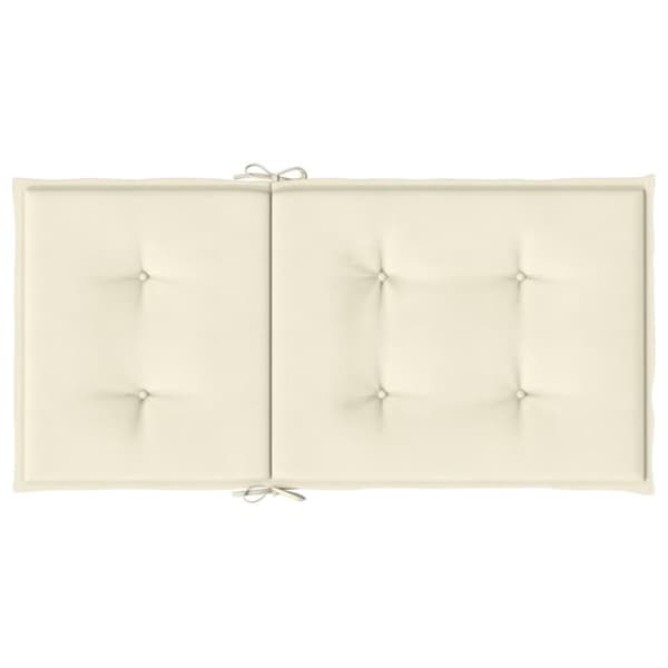 vidaXL Stolsdynor 4 st gräddvit 100x50x3 cm oxfordtyg