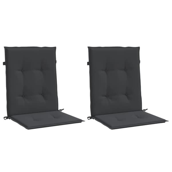 vidaXL Stolsdynor 2 st svart 100x50x3 cm oxfordtyg