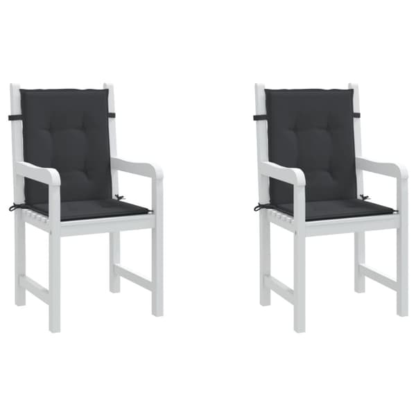 vidaXL Stolsdynor 2 st svart 100x50x3 cm oxfordtyg
