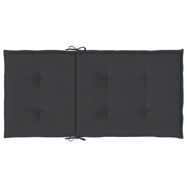 vidaXL Stolsdynor 2 st svart 100x50x3 cm oxfordtyg
