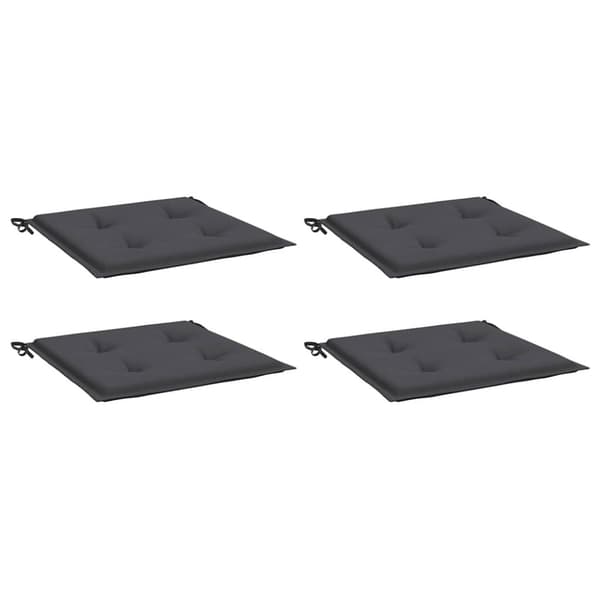 vidaXL Stolsdynor 4 st antracit 40x40x3 cm oxfordtyg