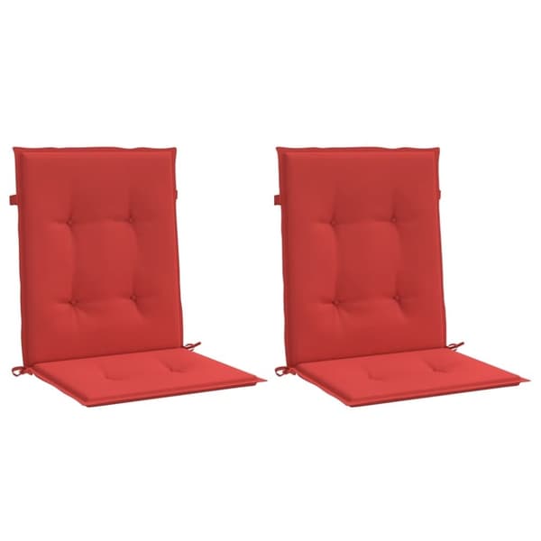 vidaXL Stolsdynor 2 st röd 100x50x3 cm oxfordtyg