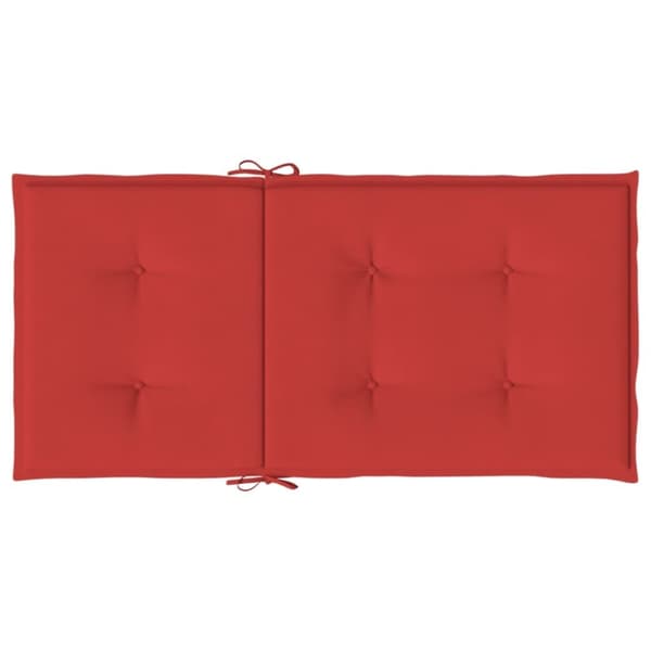 vidaXL Stolsdynor 2 st röd 100x50x3 cm oxfordtyg