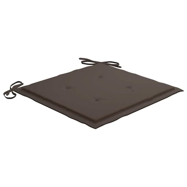 vidaXL Stolsdynor 4 st taupe 40x40x3 cm oxfordtyg