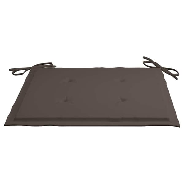 vidaXL Stolsdynor 4 st taupe 40x40x3 cm oxfordtyg
