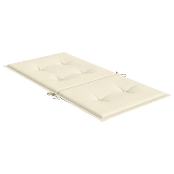 vidaXL Stolsdynor 2 st gräddvit 100x50x3 cm oxfordtyg