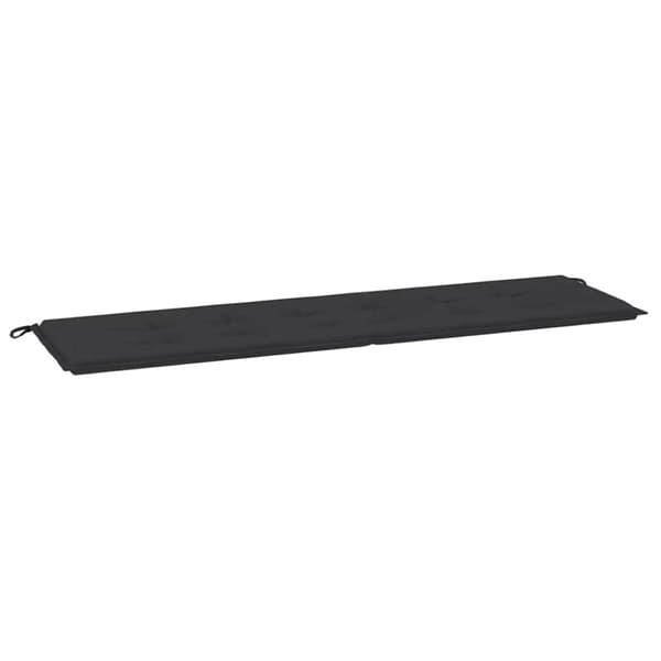 vidaXL Bänkdyna för trädgården svart 180x50x3 cm oxfordtyg