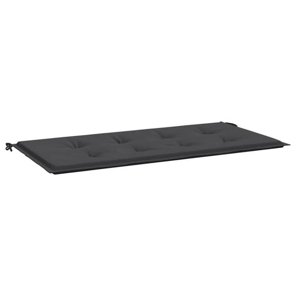 vidaXL Bänkdyna för trädgården svart 120x50x3 cm oxfordtyg