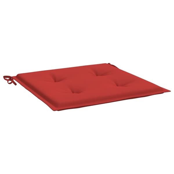 vidaXL Stolsdynor 4 st röd 40x40x3 cm oxfordtyg