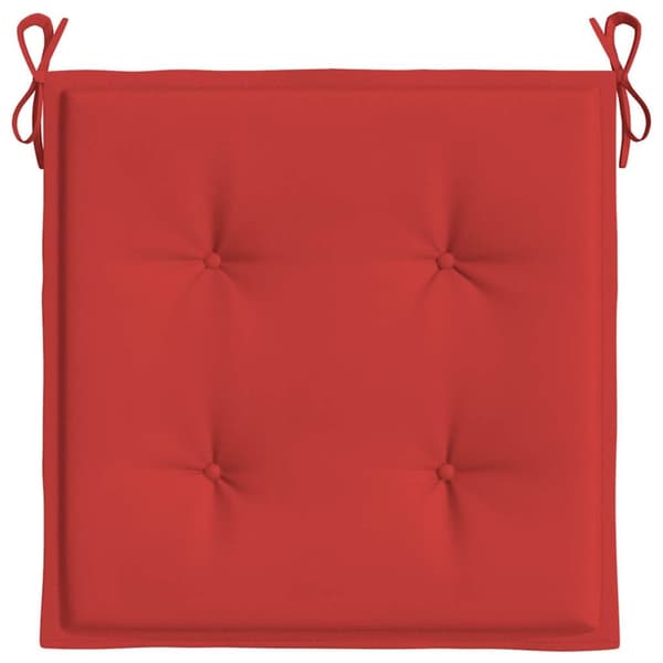 vidaXL Stolsdynor 4 st röd 40x40x3 cm oxfordtyg