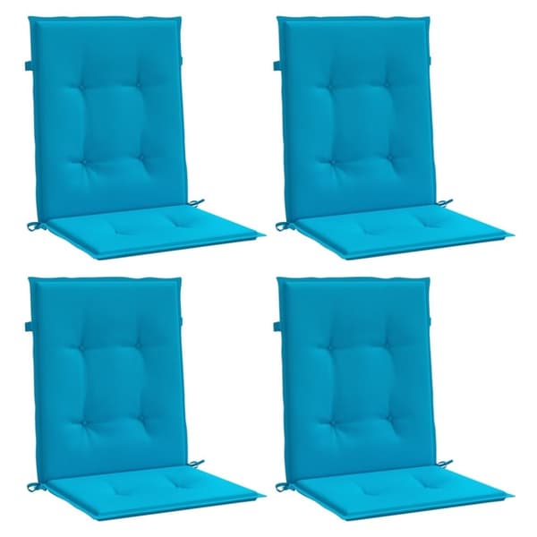 vidaXL Stolsdynor 4 st blå 100x50x3 cm oxfordtyg