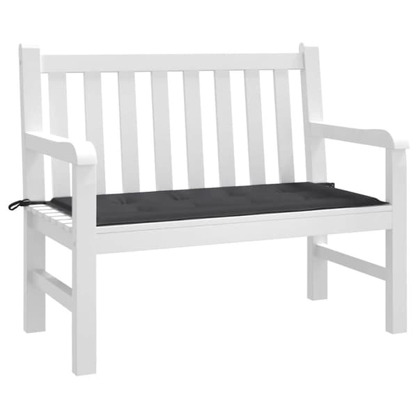 vidaXL Bänkdyna för trädgården svart 100x50x3 cm oxfordtyg