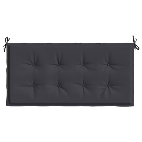 vidaXL Bänkdyna för trädgården svart 100x50x3 cm oxfordtyg