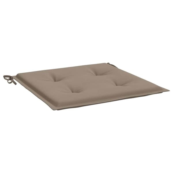vidaXL Stolsdynor 2 st taupe 50x50x3 cm oxfordtyg