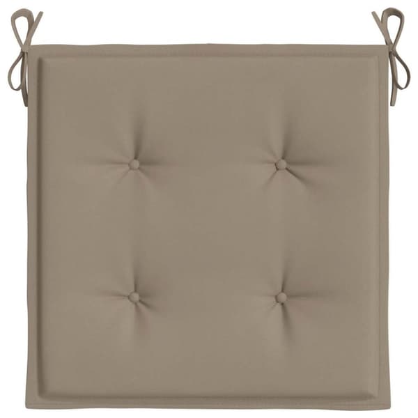 vidaXL Stolsdynor 2 st taupe 50x50x3 cm oxfordtyg