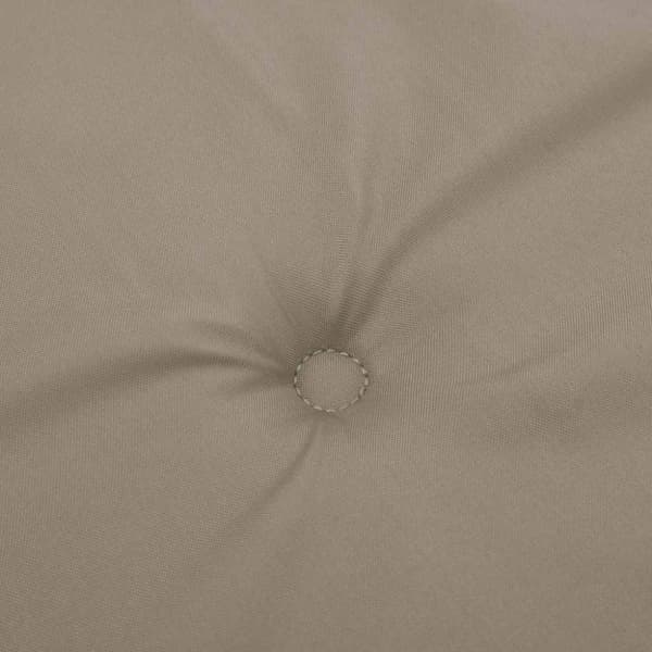 vidaXL Stolsdynor 2 st taupe 50x50x3 cm oxfordtyg