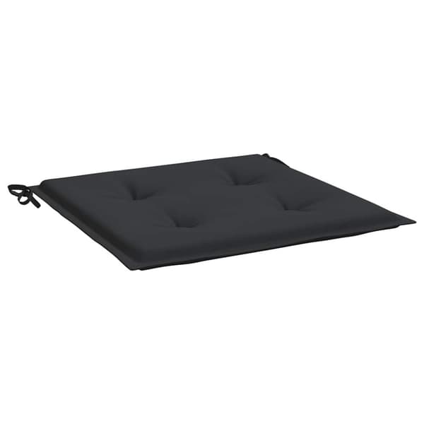 vidaXL Stolsdynor 4 st svart 40x40x3 cm oxfordtyg