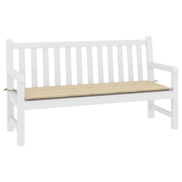 vidaXL hynde til havebænk 200x50x3 cm oxfordstof beige