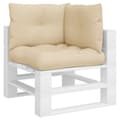 Miniatyrbillede 3 af 11: vidaXL pallehynder 3 stk. stof beige