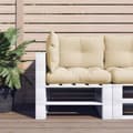 Miniatyrbillede 1 af 11: vidaXL pallehynder 3 stk. stof beige