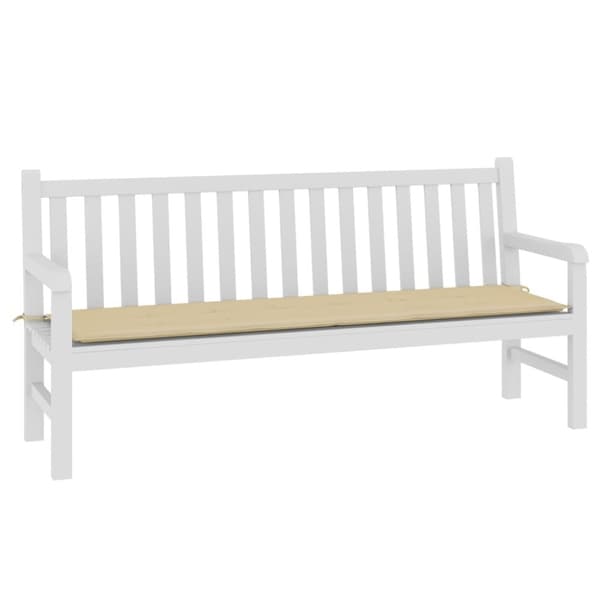 vidaXL hynde til havebænk 180x50x3 cm oxfordstof beige