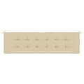 Miniatyrbillede 4 af 7: vidaXL hynde til havebænk 180x50x3 cm oxfordstof beige