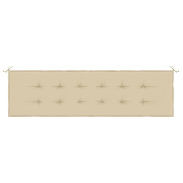 vidaXL hynde til havebænk 180x50x3 cm oxfordstof beige