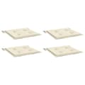 Miniatyrbillede 4 af 10: vidaXL hynder til havestol 4 stk. 40x40x3 cm oxfordstof cremefarvet