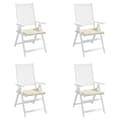Miniatyrbillede 5 af 10: vidaXL hynder til havestol 4 stk. 40x40x3 cm oxfordstof cremefarvet