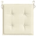 Miniatyrbillede 7 af 10: vidaXL hynder til havestol 4 stk. 40x40x3 cm oxfordstof cremefarvet