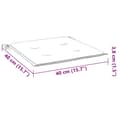 Miniatyrbillede 10 af 10: vidaXL hynder til havestol 4 stk. 40x40x3 cm oxfordstof cremefarvet