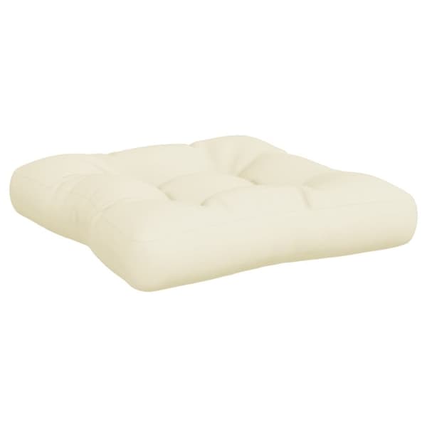 vidaXL pallehynder 3 stk. stof cremefarvet