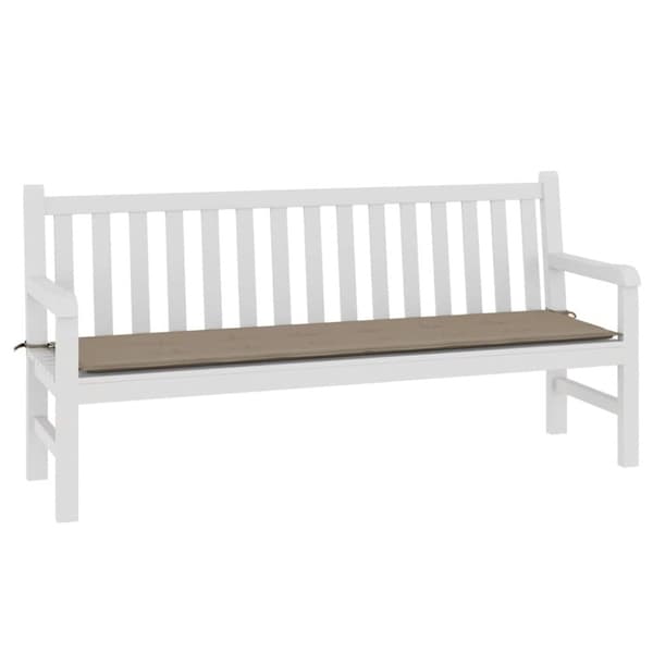 vidaXL hynde til havebænk 180x50x3 cm oxfordstof gråbrun